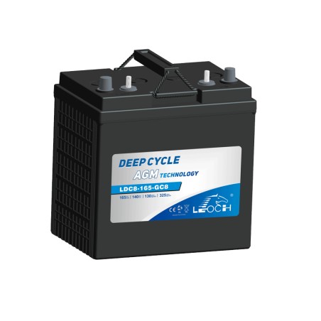 Golf cart battery Leoch LDC8-165-GC8 8V 165Ah AGM | baterias.com