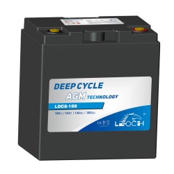 Golf cart battery Leoch LDC8-188 8V 188Ah AGM | baterias.com