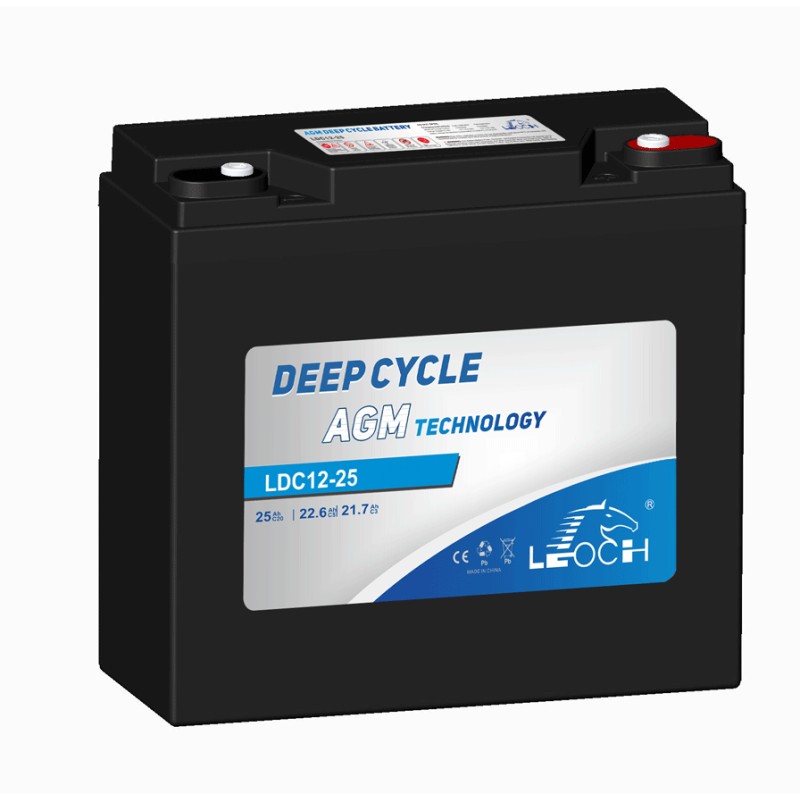 Batterie für Mobilitätsscooter Leoch LDC12-25 12V 25Ah AGM