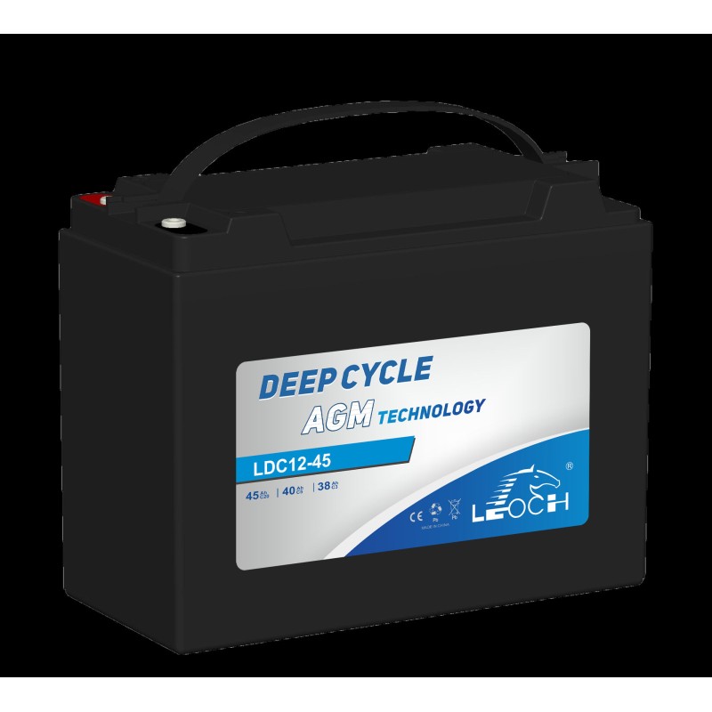 Bateria de scooter de mobilidade Leoch LDC12-45 12V 45Ah AGM