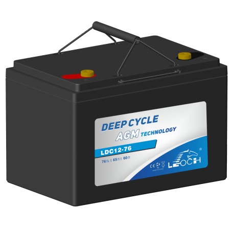 Batterie scooter de mobilité Leoch LDC12-76 12V 76Ah AGM