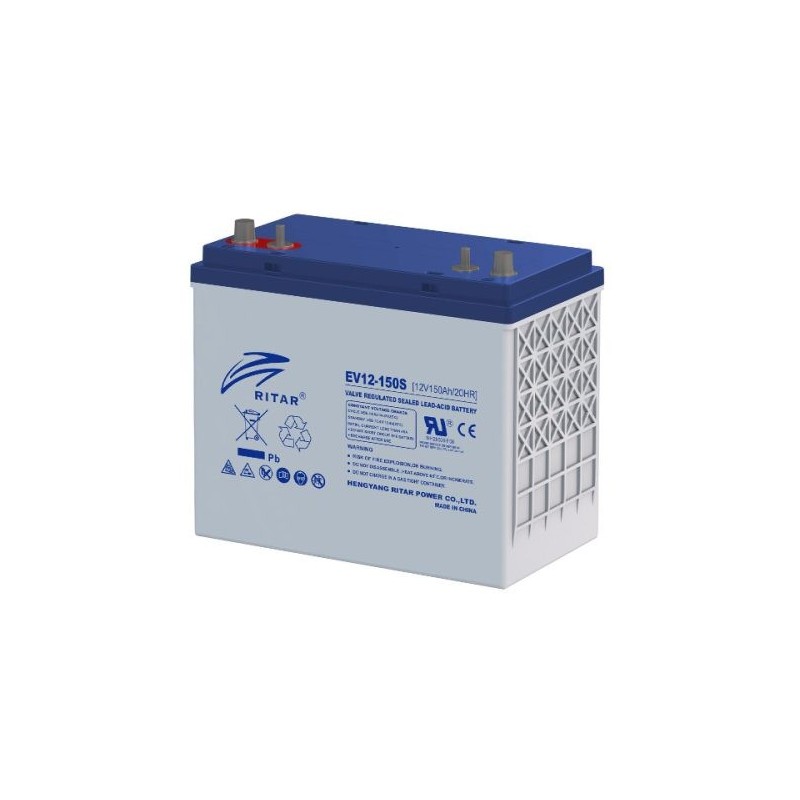 Bateria de caravana Ritar EV12-150S 12V 150Ah 715A AGM