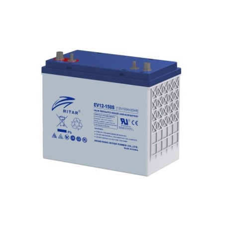 Bateria de caravana Ritar EV12-150S 12V 150Ah 715A AGM