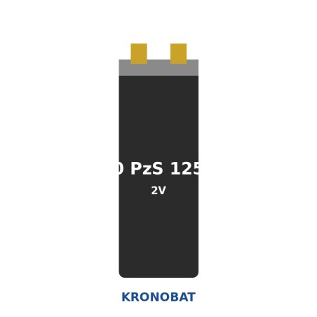 Élément de traction Kronobat 10 PzS 1250 2V 1250Ah