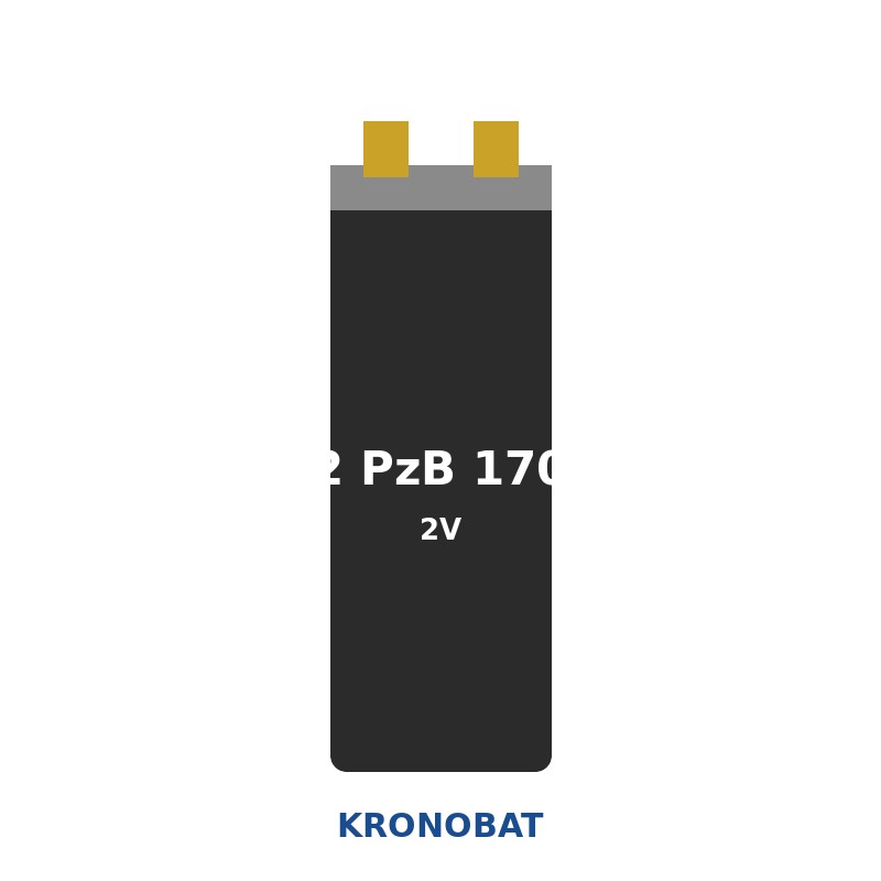 Traction cell Kronobat 2 PzB 170 2V 170Ah