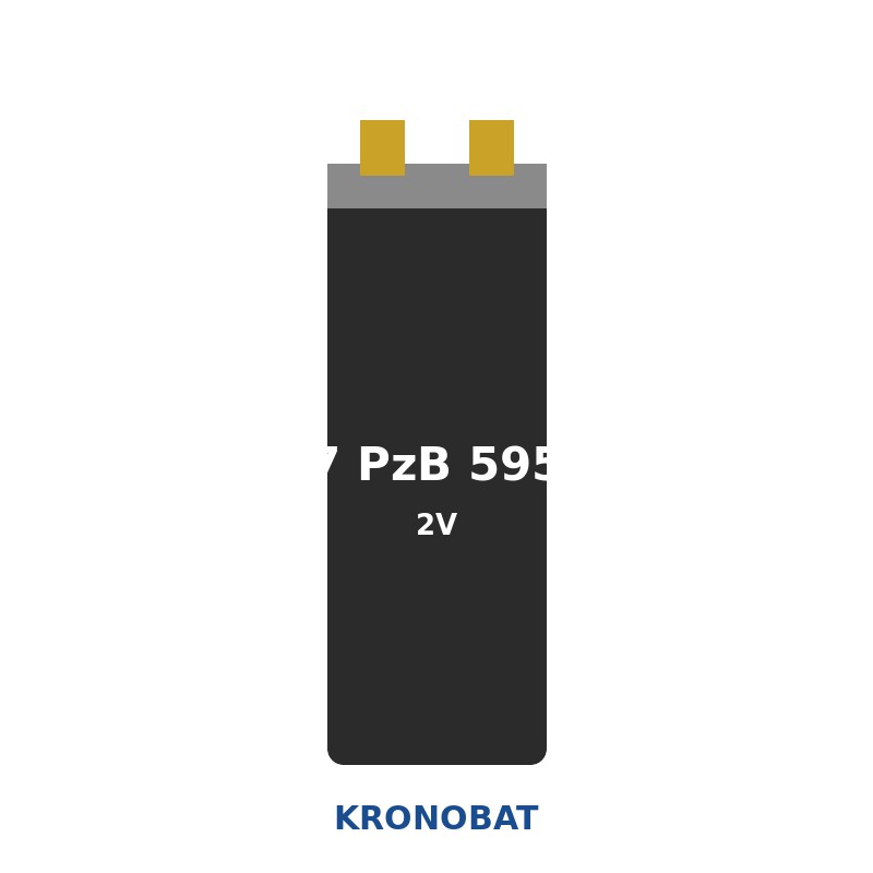 Élément de traction Kronobat 7 PzB 595 2V 595Ah