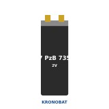 Élément de traction Kronobat 7 PzB 735 2V 735Ah