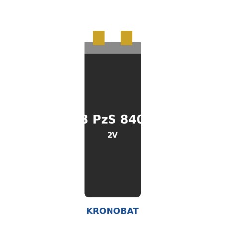 Traction cell Kronobat 8 PzS 840 2V 840Ah