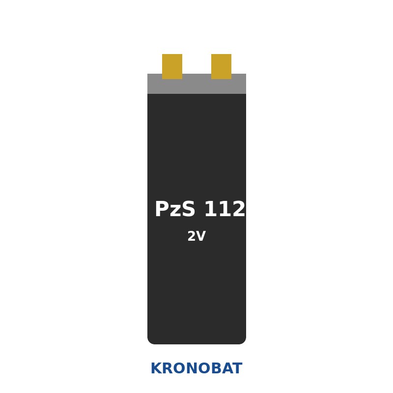 Élément de traction Kronobat 9 PzS 1125 2V 1125Ah