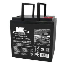 Bateria de cadeira de rodas MK Powered M62-12 SLD M 12V 65Ah AGM