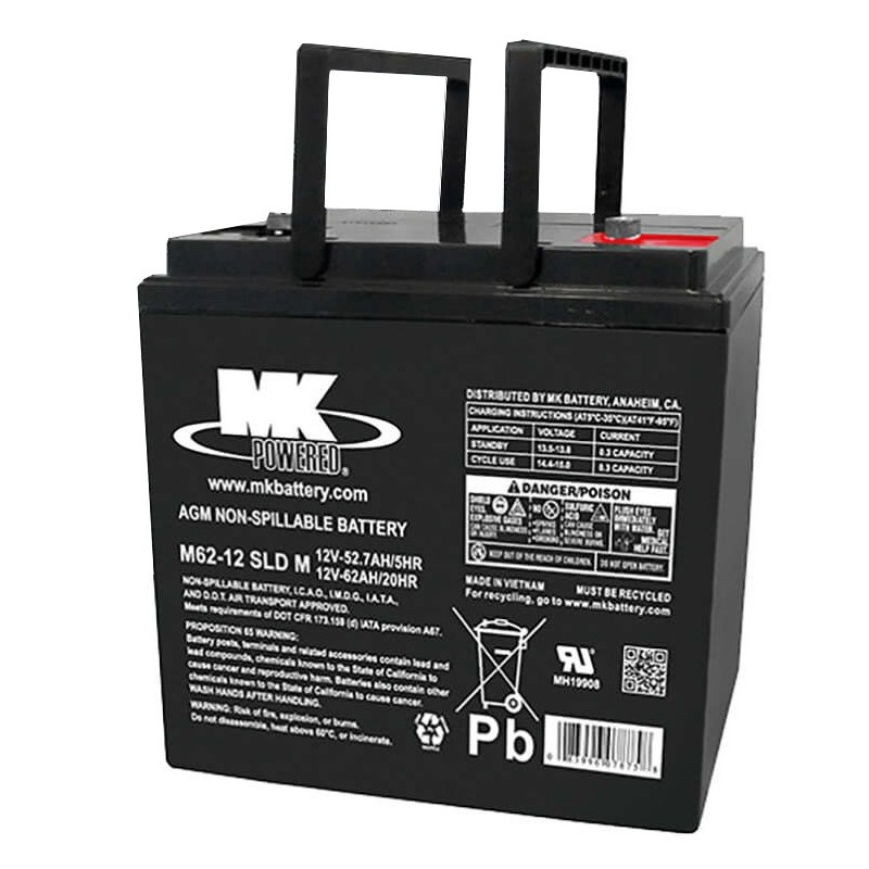 Batteria per carrozzina MK Powered M62-12 SLD M 12V 65Ah AGM