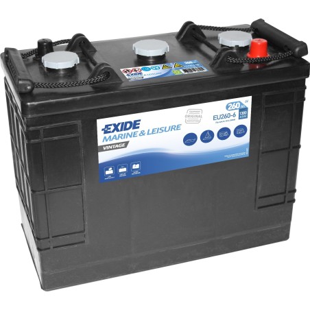 Batteria nautica Exide EU260-6 6V 260Ah 1300A