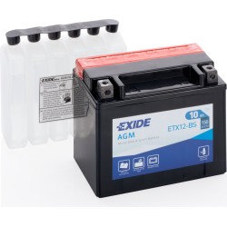 Battery Motorcycle battery Exide ETX12-BS 12V 10Ah 150A AGM for CF Moto TK 650TK