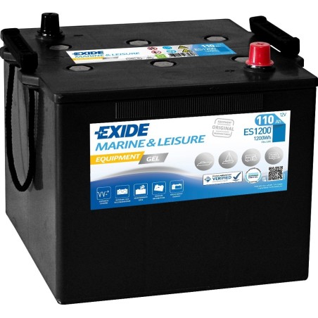 Batería náutica Exide ES1200 12V 110Ah 760A GEL