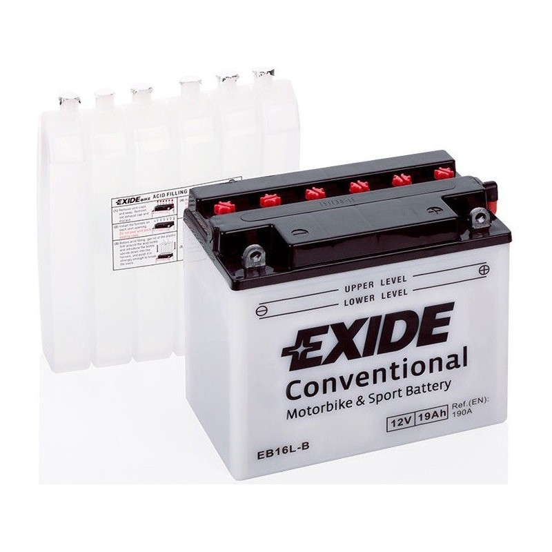 Motorradbatterie Exide EB16L-B 12V 19Ah 190A