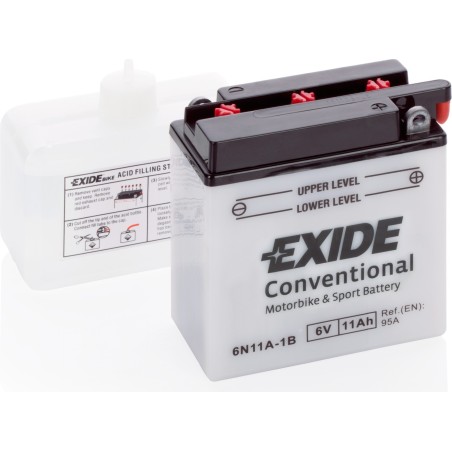 Batteria moto Exide 6N11A-1B 6V 11Ah 95A
