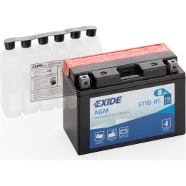 Bateria de mota Exide ET9B-BS 12V 8Ah 110A AGM