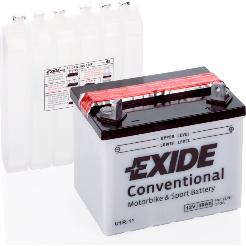 Rasenmäher-Batterie Exide U1R-11 12V 30Ah 300A