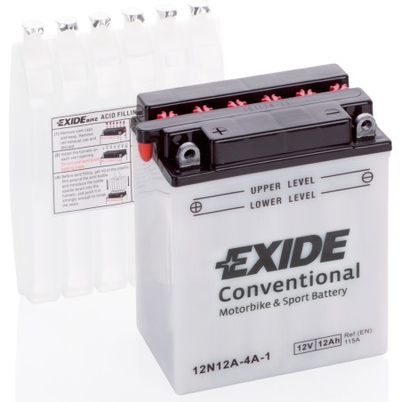 Batteria moto Exide 12N12A-4A-1 12V 12Ah 115A