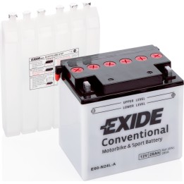 Motorcycle battery Exide E60-N24L-A 12V 28Ah 280A