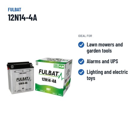 Batteria per rasaerba Fulbat 12N14-4A 14V 14.7Ah 125A – usi consigliati