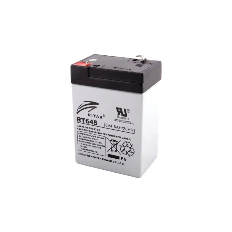 Battery Ritar RT645 4,5Ah 6V Rt RITAR - 1