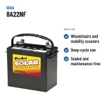 Batterie fauteuil roulant Deka 8A22NF 12V 55Ah AGM – utilisations recommandées
