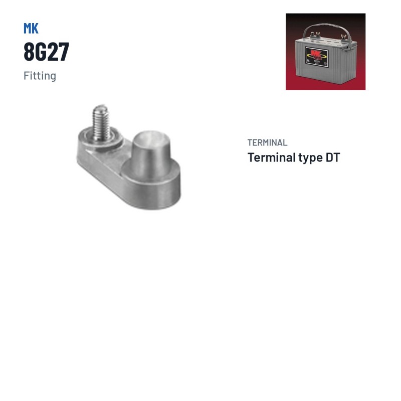 Batteria per carrozzina MK Powered 8G27 12V 88Ah 505A GEL – terminali e fissaggio