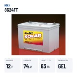 Wheelchair battery Deka 8G24FT 12V 73.6Ah GEL – key specs