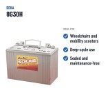 Batterie fauteuil roulant Deka 8G30H 12V 97.6Ah GEL – utilisations recommandées