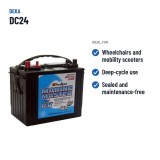 Bateria de cadeira de rodas Deka DC24 12V 75Ah – utilizações recomendadas