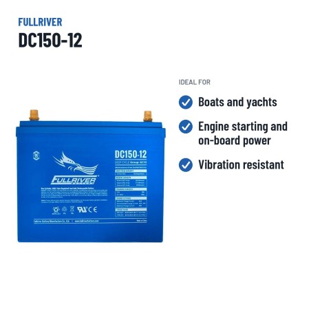 Bootsbatterie Fullriver DC150-12 12V 150Ah 900A AGM – empfohlene Einsatzbereiche