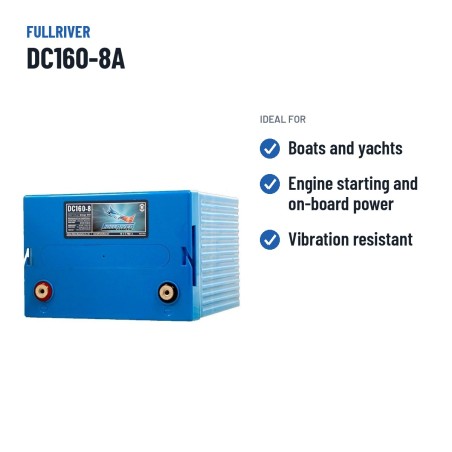 Marine battery Fullriver DC160-8A 8V 160Ah AGM – recommended uses