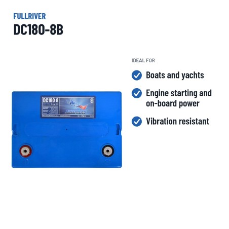 Batteria nautica Fullriver DC180-8B 8V 180Ah AGM – usi consigliati