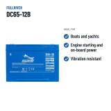 Batería náutica Fullriver DC65-12B 12V 65Ah 490A AGM – usos recomendados