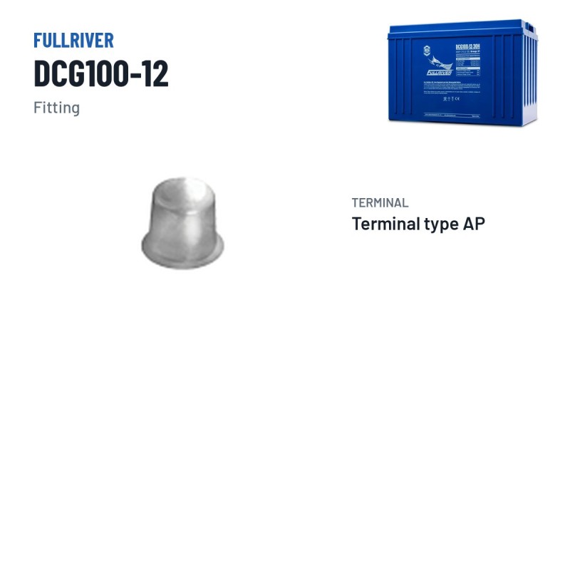 Batterie marine Fullriver DCG100-12 12V 100Ah AGM – bornes et fixation