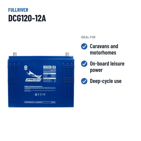 Caravan battery Fullriver DCG120-12A 12V 120Ah AGM – recommended uses