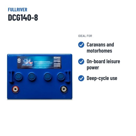 Caravan battery Fullriver DCG140-8 8V 140Ah AGM – recommended uses