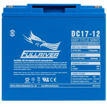 Battery Fullriver DC17-12 17Ah 120A 12V Dc FULLRIVER - 1