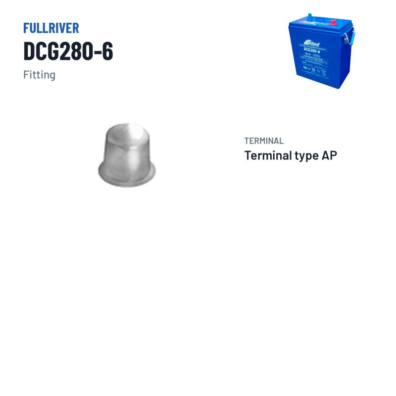 Caravan battery Fullriver DCG280-6 6V 280Ah AGM – terminal and hold-down