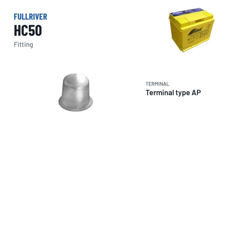 Rollstuhlbatterie Fullriver HC50 12V 50Ah 560A AGM – Pole und Befestigung