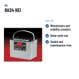 Batería de silla de ruedas MK Powered 8A24 HEI 12V 79Ah AGM
