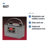 Batterie fauteuil roulant MK Powered 8A27 12V 92Ah AGM – utilisations recommandées