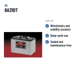 Rollstuhlbatterie MK Powered 8A31DT 12V 105Ah AGM – empfohlene Einsatzbereiche