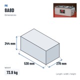 Batterie fauteuil roulant MK Powered 8A8D 12V 245Ah AGM