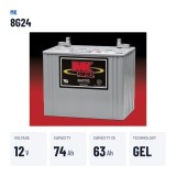 Wheelchair battery MK Powered 8G24 12V 73.6Ah GEL – key specs