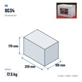 Wheelchair battery MK Powered 8G34 12V 60Ah GEL – dimensions 259 × 169 × 179 mm