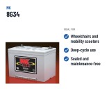 Wheelchair battery MK Powered 8G34 12V 60Ah GEL – recommended uses