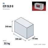 Batteria per carrozzina MK Powered E31 SLD G 12V 97.6Ah 450A GEL