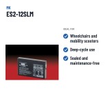 Wheelchair battery MK Powered ES2-12SLM 12V 2Ah AGM – recommended uses